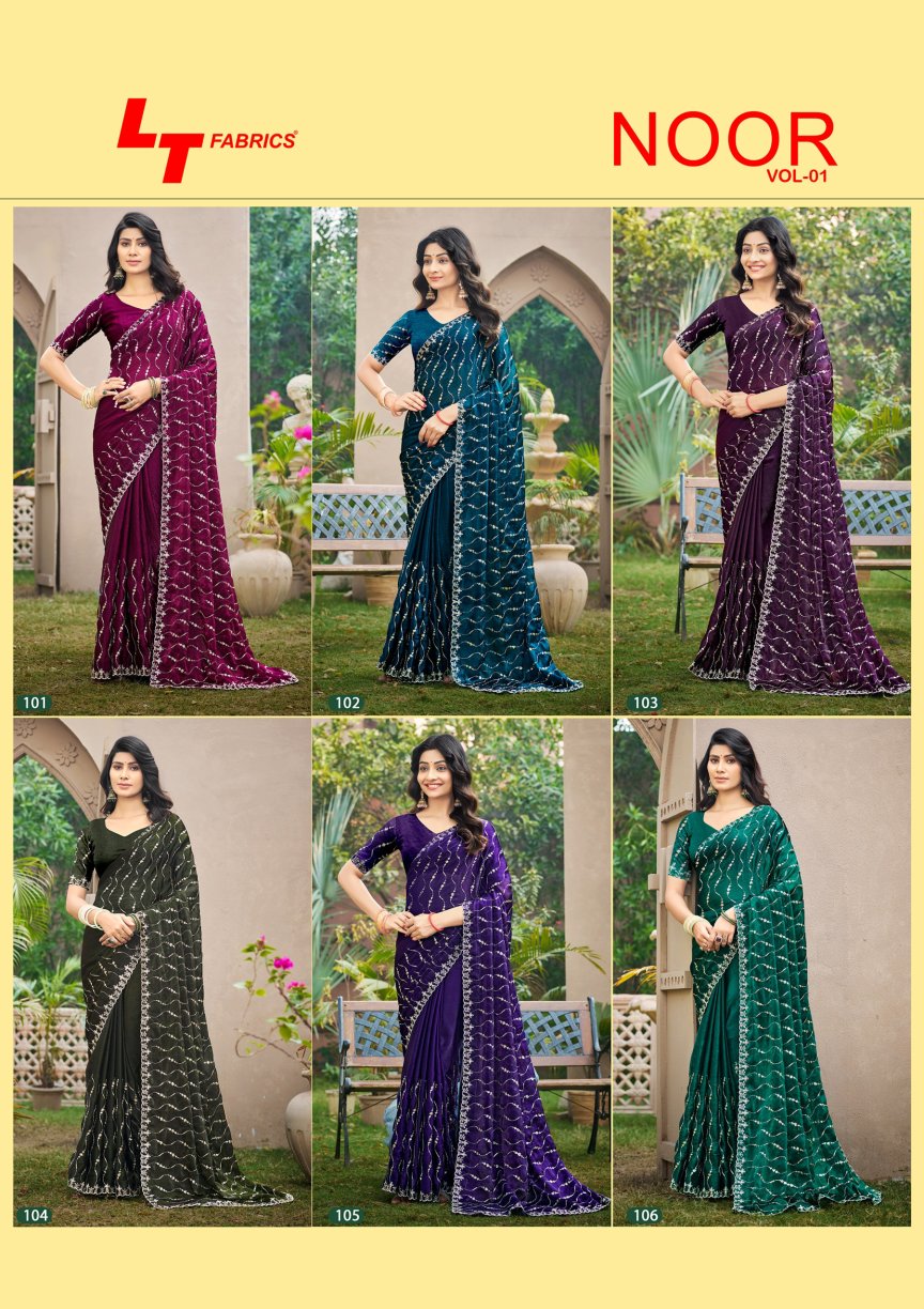 Noor Vol 1 Lt Fabrics Fendy Sarees Wholesaler Ahmedabad