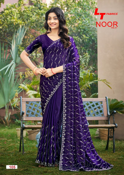 Noor Vol 1 Lt Fabrics Fendy Sarees Wholesaler Ahmedabad