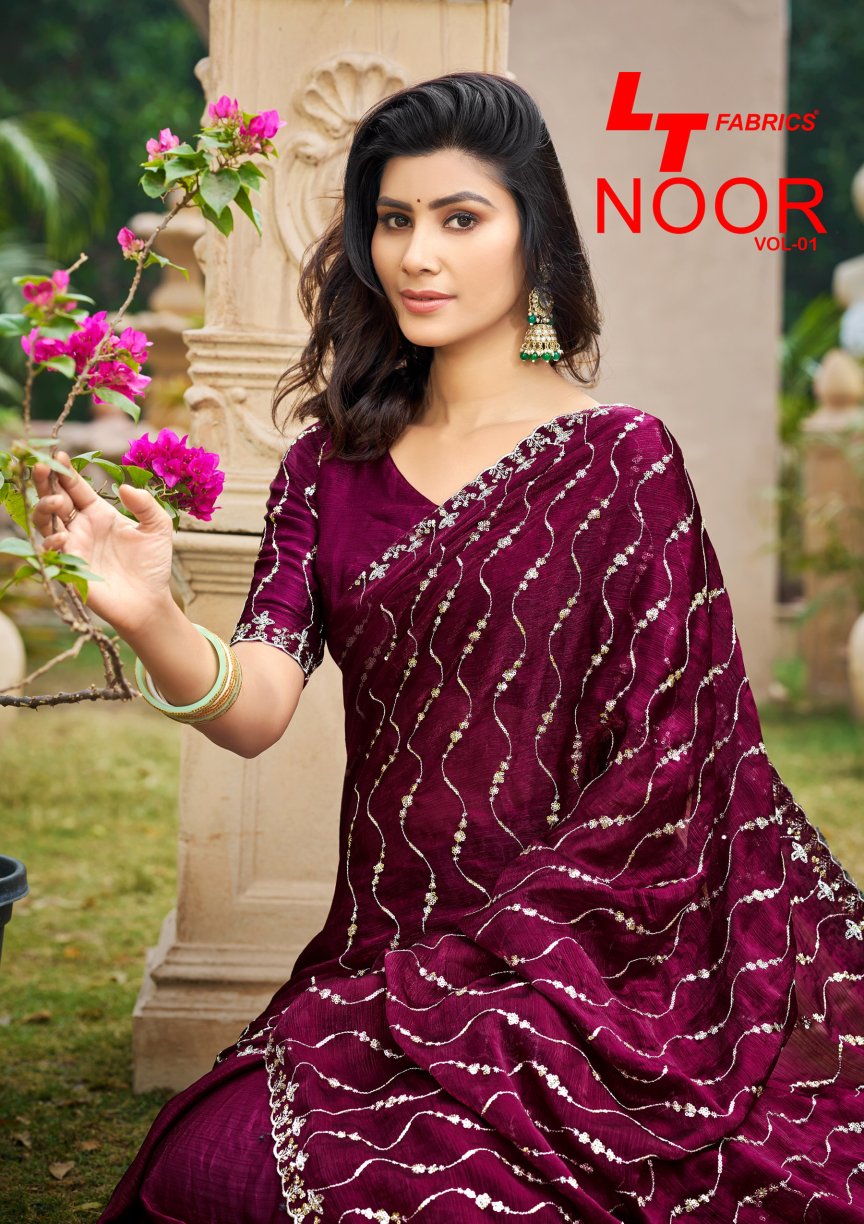 Noor Vol 1 Lt Fabrics Fendy Sarees Wholesaler Ahmedabad
