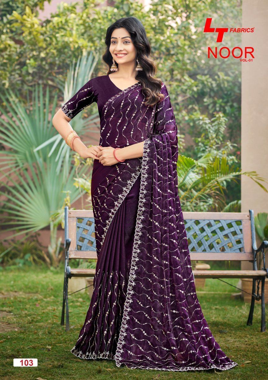 Noor Vol 1 Lt Fabrics Fendy Sarees Wholesaler Ahmedabad