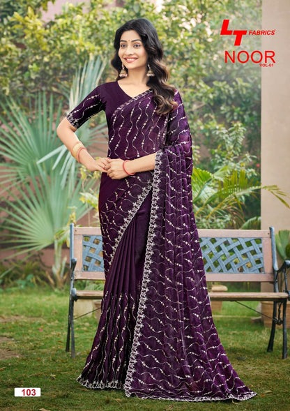 Noor Vol 1 Lt Fabrics Fendy Sarees Wholesaler Ahmedabad