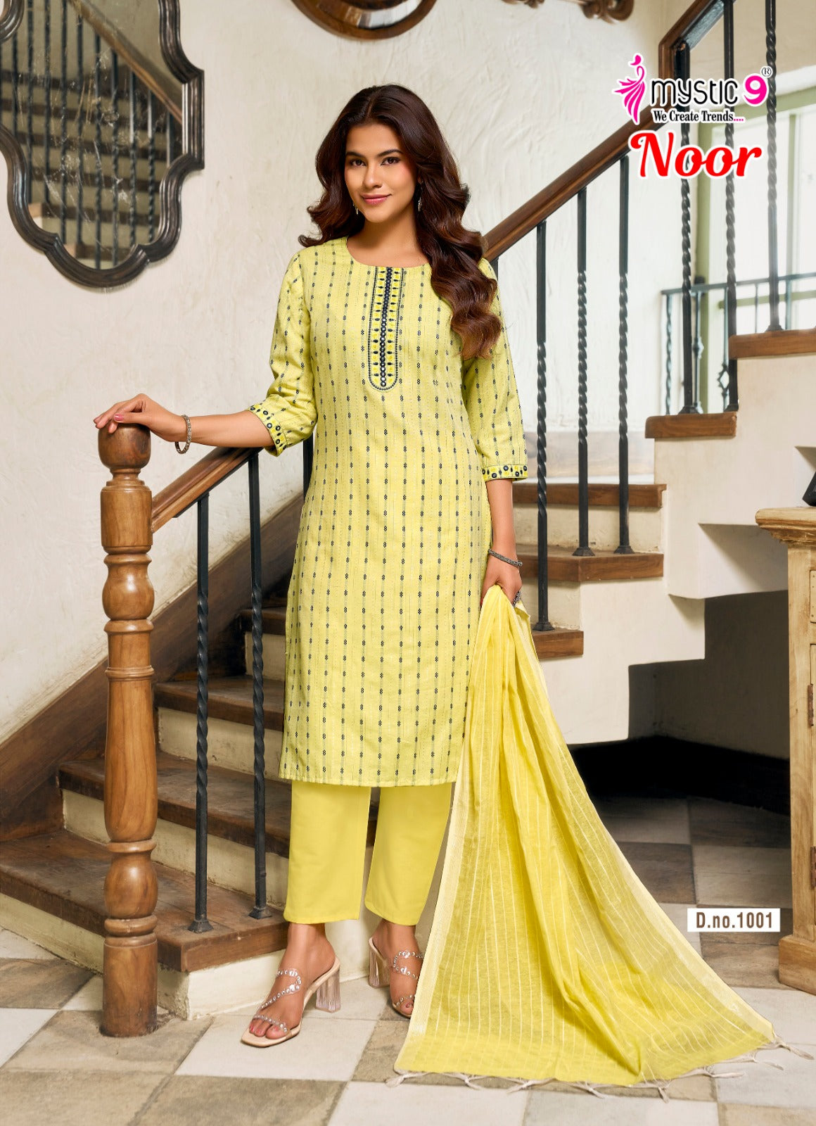 Noor Vol 1 Mystic 9 Handloom Readymade Cotton Pant Suits Exporter Gujarat