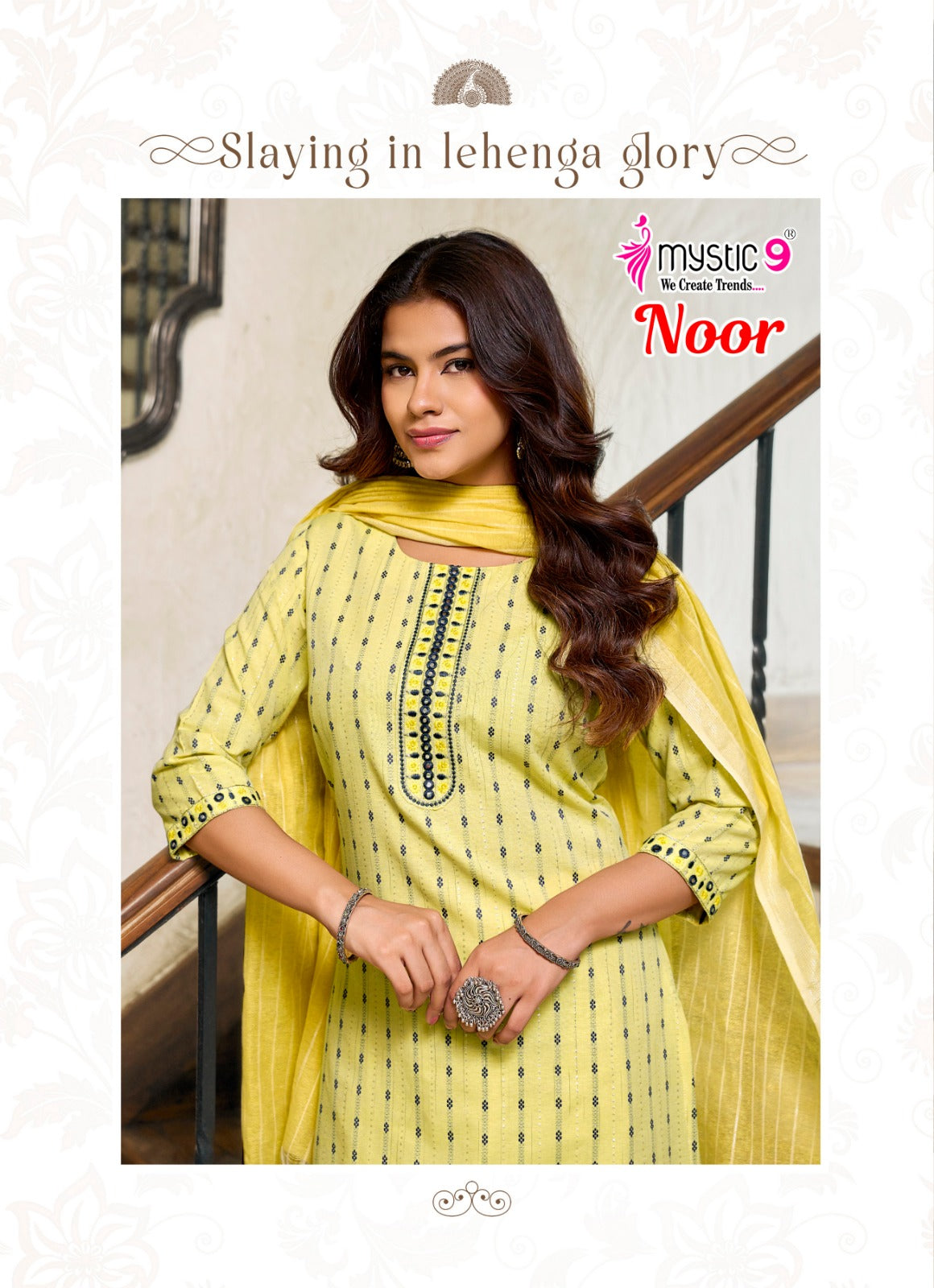 Noor Vol 1 Mystic 9 Handloom Readymade Cotton Pant Suits Exporter Gujarat