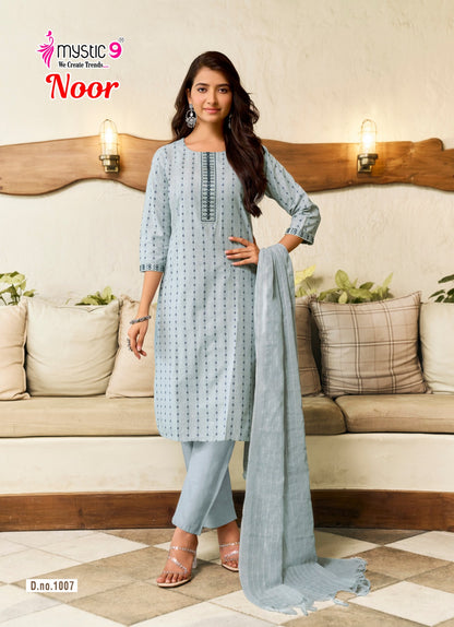 Noor Vol 1 Mystic 9 Handloom Readymade Cotton Pant Suits Exporter Gujarat
