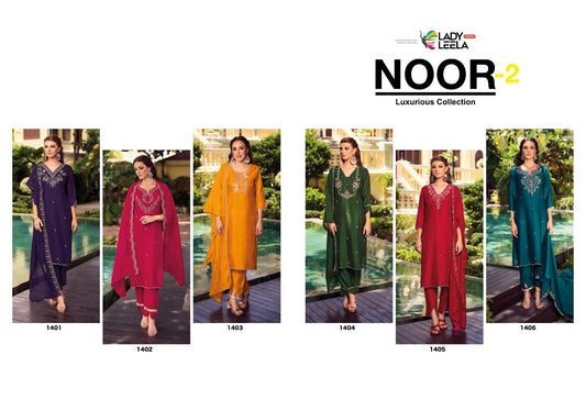 Noor Vol 2 Ladyleela Simmer Readymade Pant Style Suits Wholesaler Ahmedabad