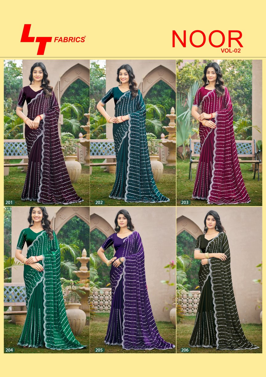 Noor Vol 2 Lt Fabrics Fendy Sarees Supplier Ahmedabad