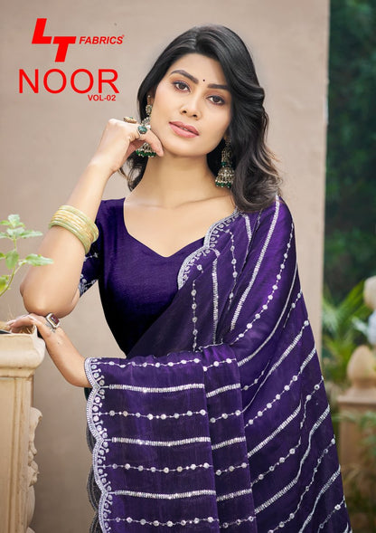 Noor Vol 2 Lt Fabrics Fendy Sarees Supplier Ahmedabad