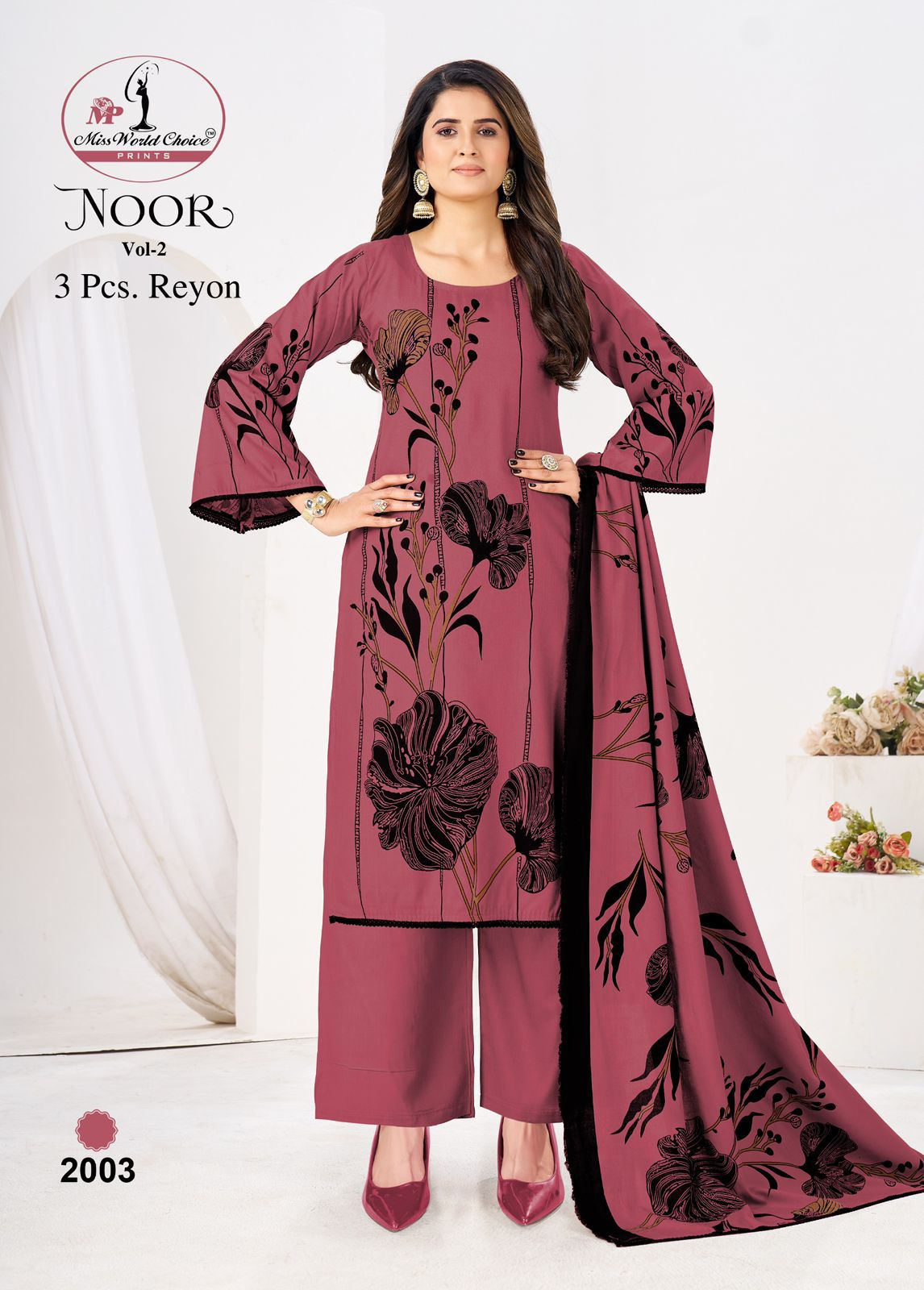 Noor Vol 2 Miss World Choice Rayon Pant Style Suits Exporter
