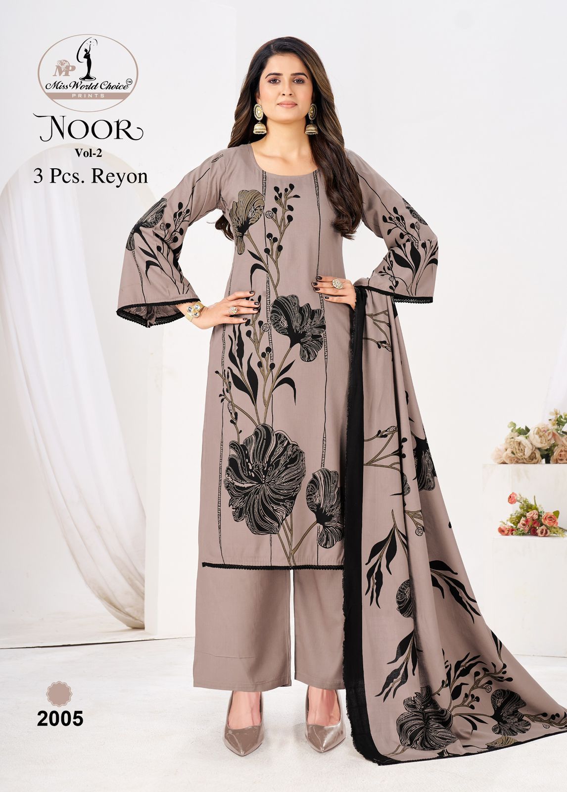 Noor Vol 2 Miss World Choice Rayon Pant Style Suits Exporter
