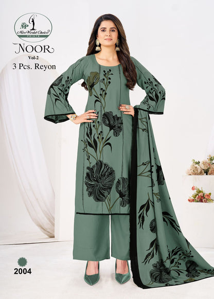 Noor Vol 2 Miss World Choice Rayon Pant Style Suits Exporter