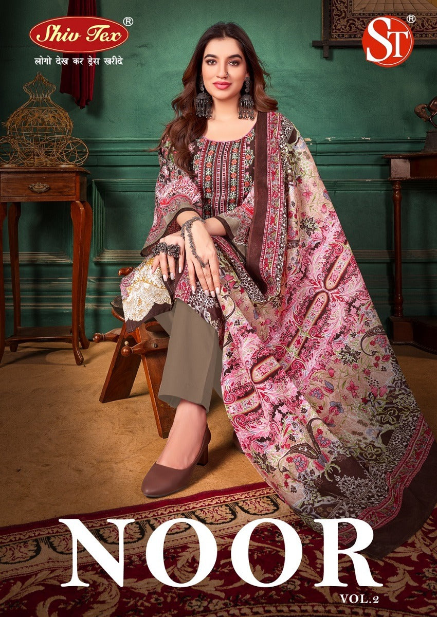 Noor Vol 2 Shiv Tex Cotton Karachi Salwar Suits Wholesaler Ahmedabad