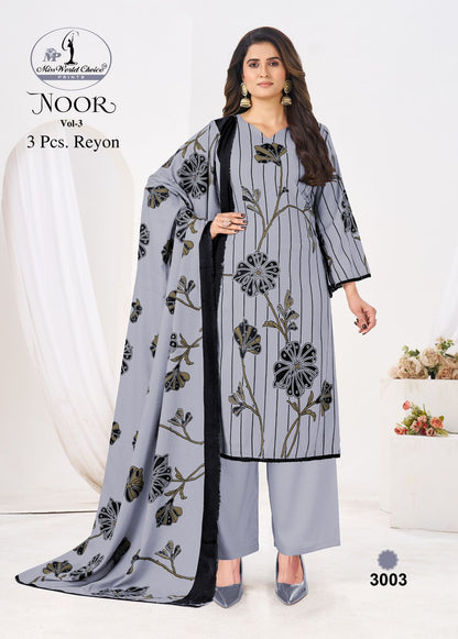 Noor Vol 3 Miss World Choice Rayon Pant Style Suits Manufacturer