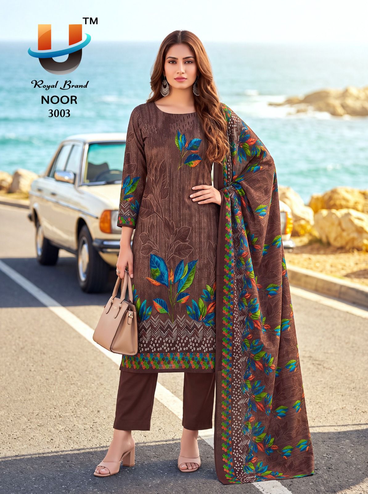 Noor Vol 3 Royal Brand Mix Cotton Karachi Salwar Suits Supplier Ahmedabad