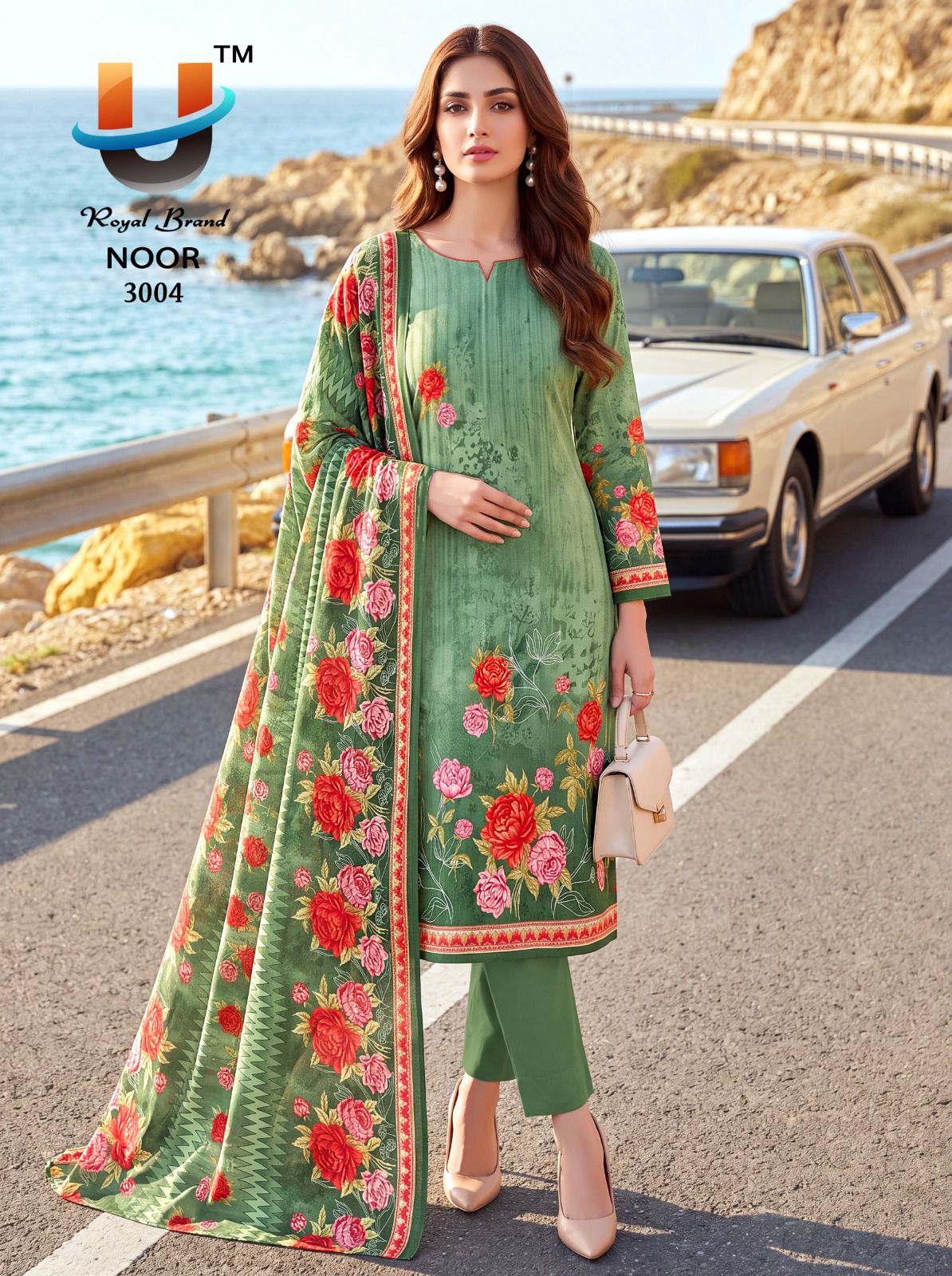 Noor Vol 3 Royal Brand Mix Cotton Karachi Salwar Suits Supplier Ahmedabad