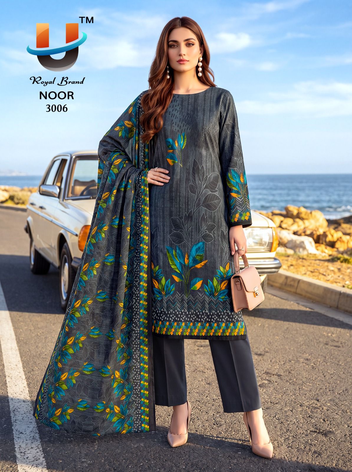 Noor Vol 3 Royal Brand Mix Cotton Karachi Salwar Suits Supplier Ahmedabad