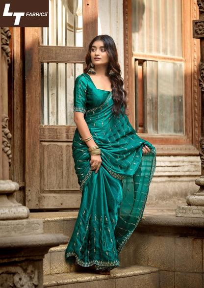 Noor Vol 4 Lt Fabrics Fendy Sarees Supplier Gujarat