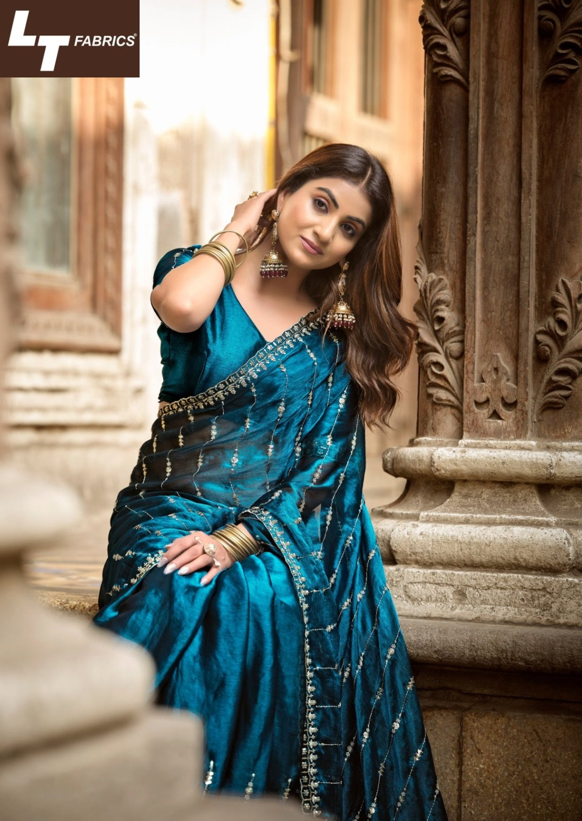 Noor Vol 4 Lt Fabrics Fendy Sarees Supplier Gujarat