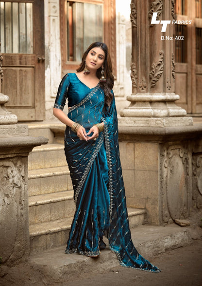 Noor Vol 4 Lt Fabrics Fendy Sarees Supplier Gujarat