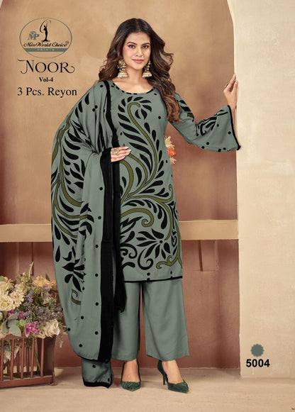 Noor Vol 5 Miss World Choice Rayon Pant Style Suits Supplier India
