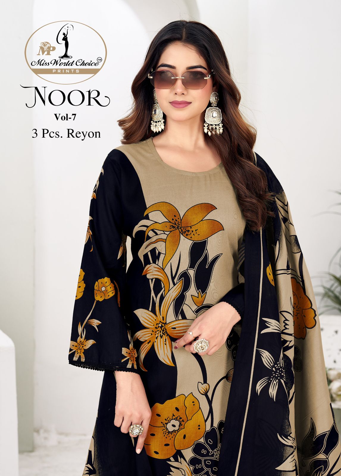 Noor Vol 7 Miss World Choice Rayon Pant Style Suits Wholesaler