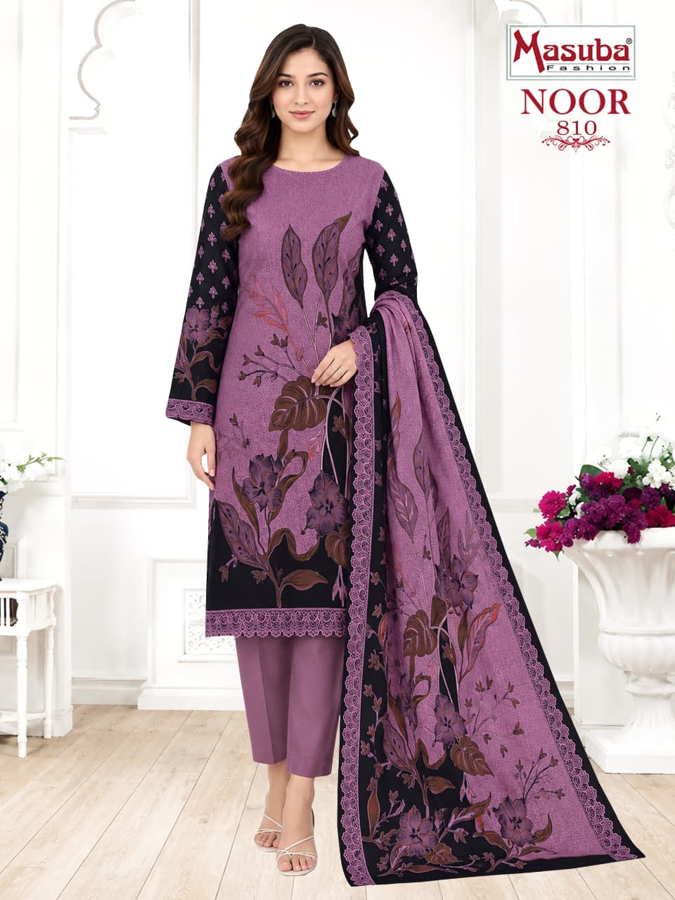 Noor Vol 8 Masuba Mix Cotton Karachi Salwar Suits Wholesaler India