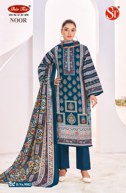 Noor Vol 9 Shiv Tex Cotton Karachi Salwar Suits Exporter Ahmedabad