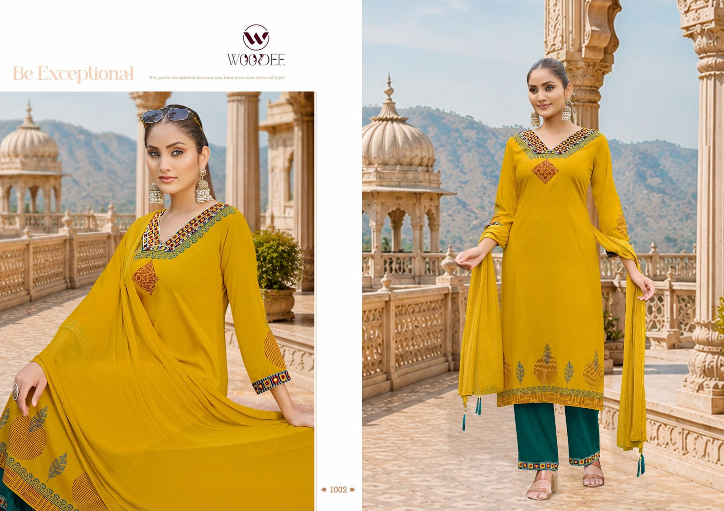 Noor Woodee Rayon Readymade Plazzo Style Suits Manufacturer India