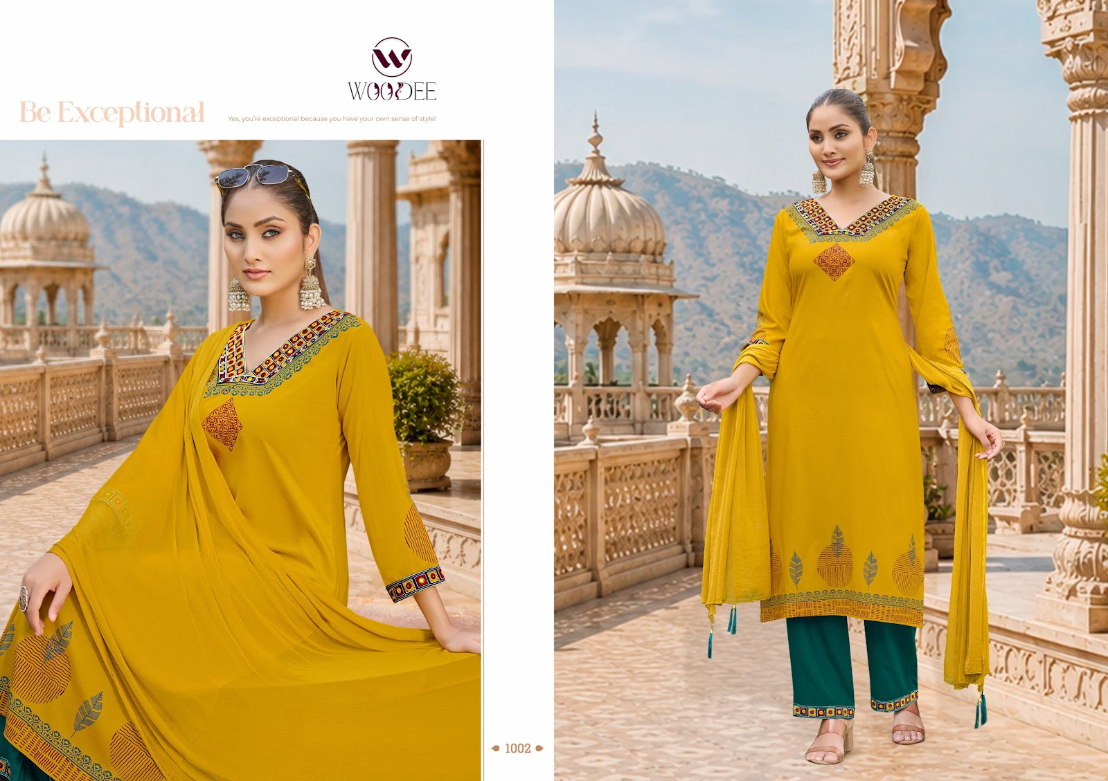 Noor Woodee Rayon Readymade Plazzo Style Suits Manufacturer India