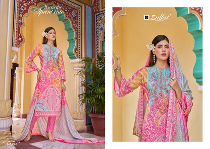 Noor Zulfat Designer Cotton Karachi Salwar Suits Exporter Gujarat