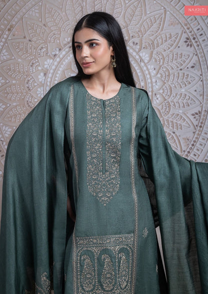 Noora Naariti Tussar Silk Pant Style Suits Exporter Gujarat