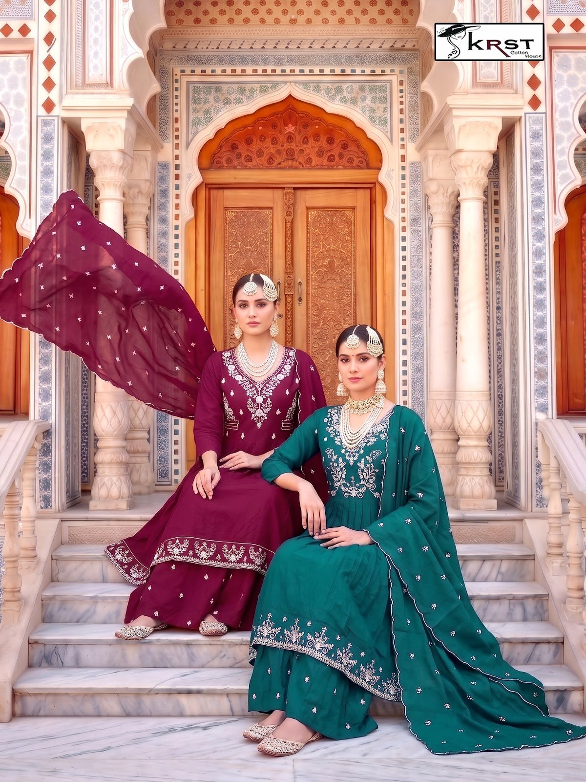 Noorani Krst Rayon 22Kg Readymade Anarkali Suits Wholesaler