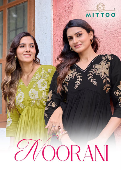 Noorani Mittoo Chanderi Readymade Anarkali Suits Wholesaler Gujarat