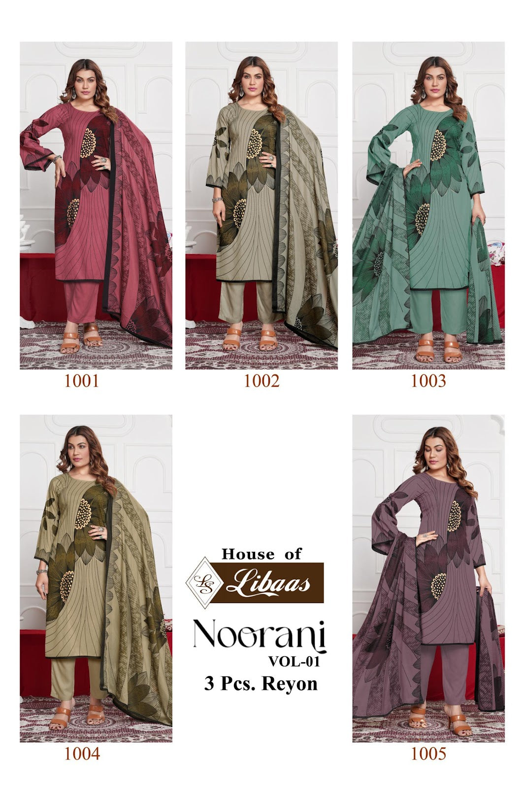 Noorani Vol 1 House Of Libaas Rayon Pant Style Suits Manufacturer India