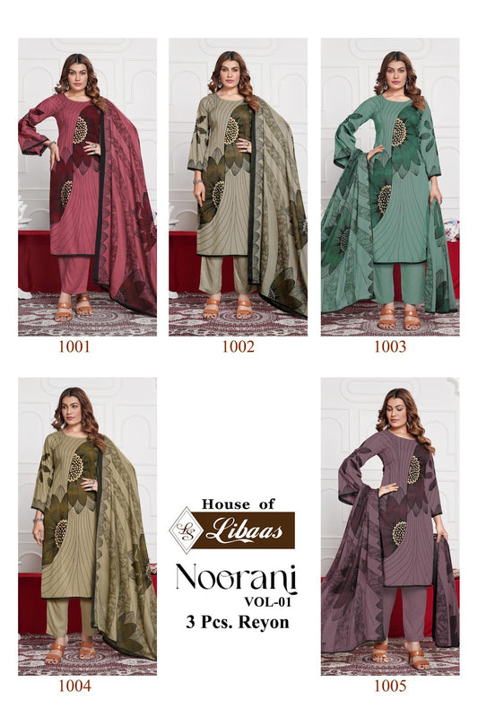 Noorani Vol 1 House Of Libaas Rayon Pant Style Suits Manufacturer India