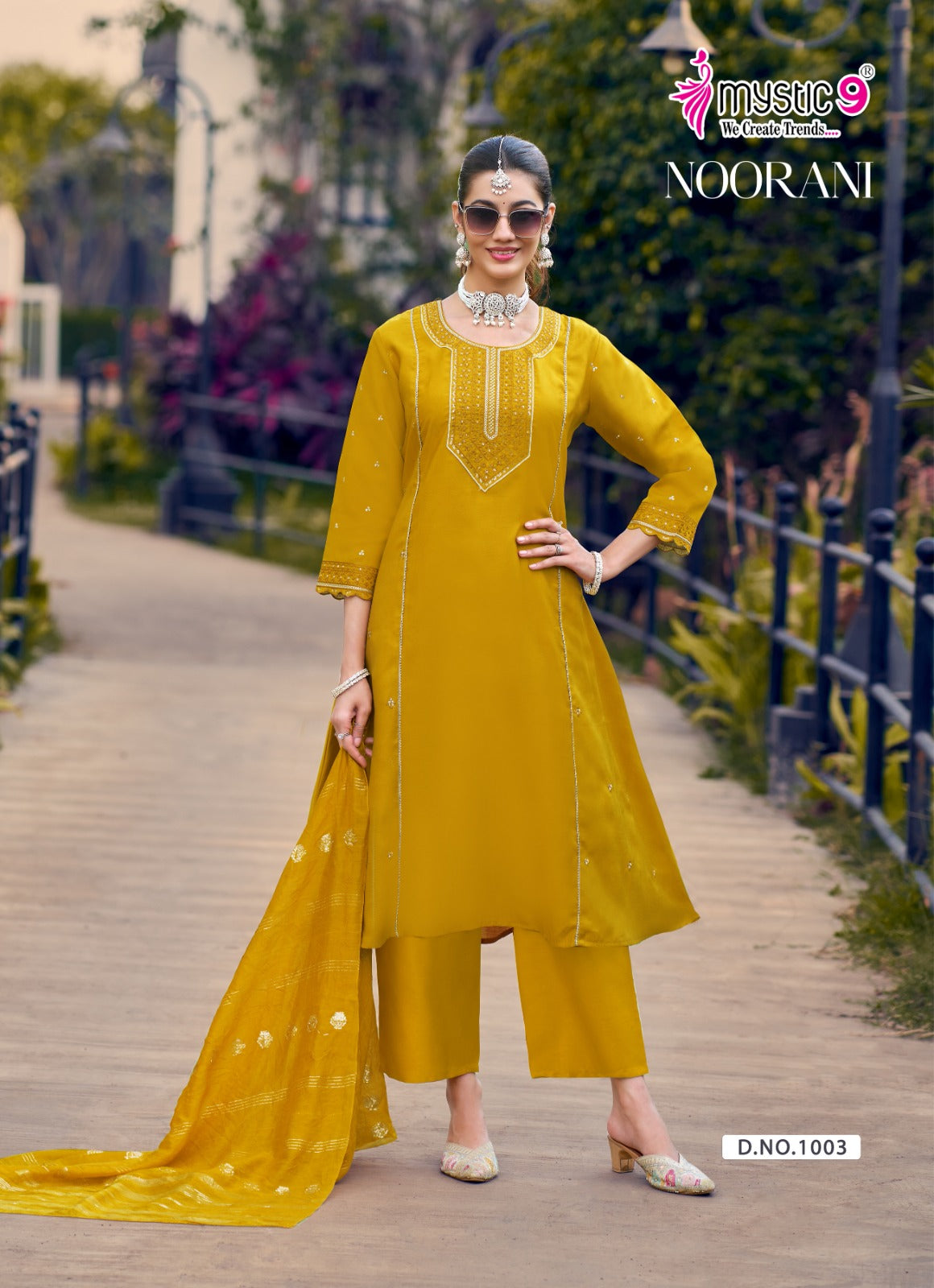 Noorani Vol 1 Mystic 9 Silk Readymade Anarkali Suits Supplier Ahmedabad