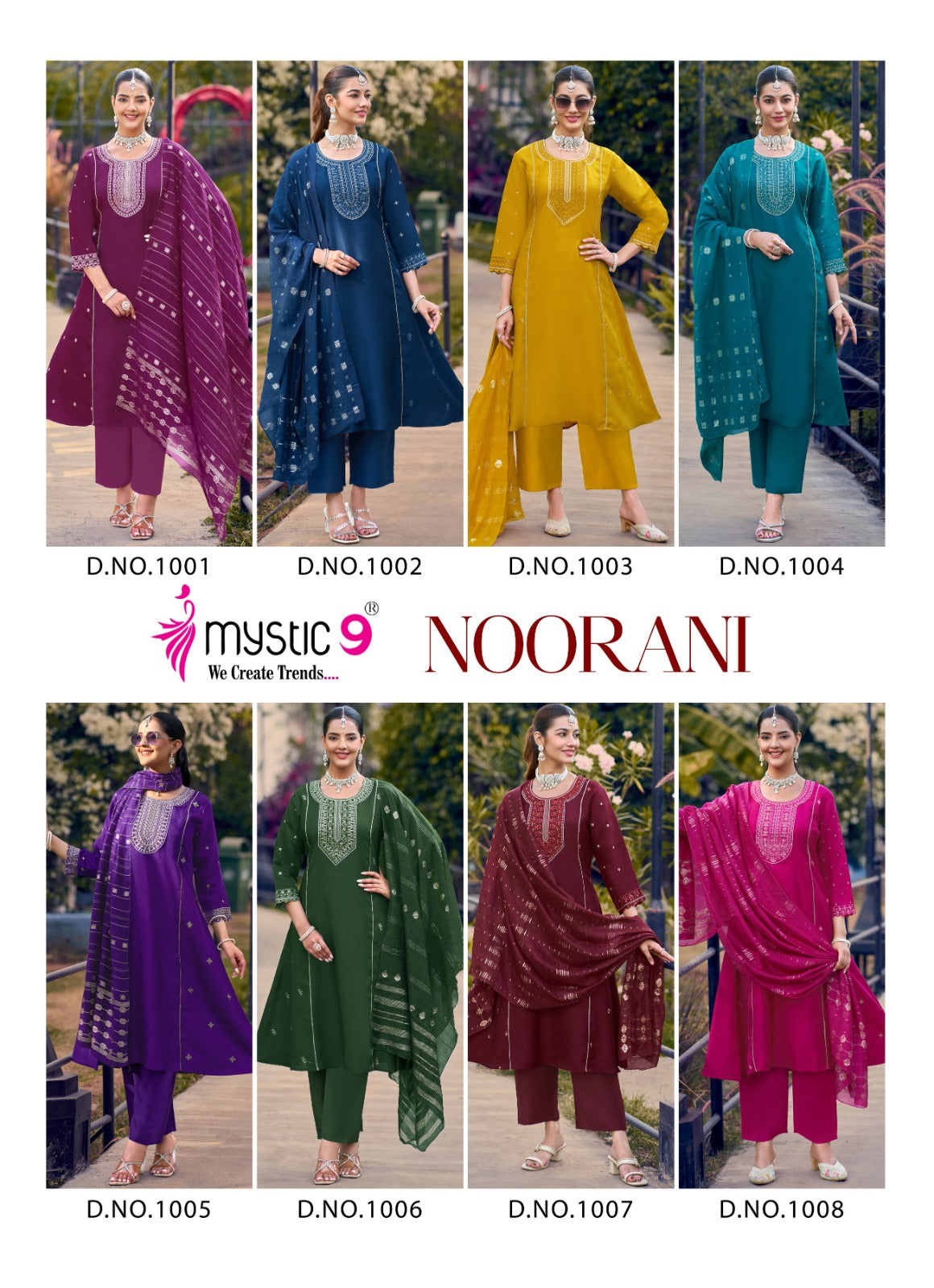 Noorani Vol 1 Mystic 9 Silk Readymade Anarkali Suits Supplier Ahmedabad