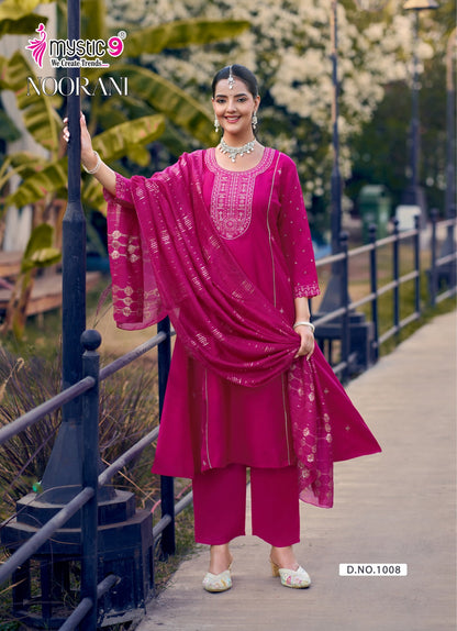 Noorani Vol 1 Mystic 9 Silk Readymade Anarkali Suits Supplier Ahmedabad