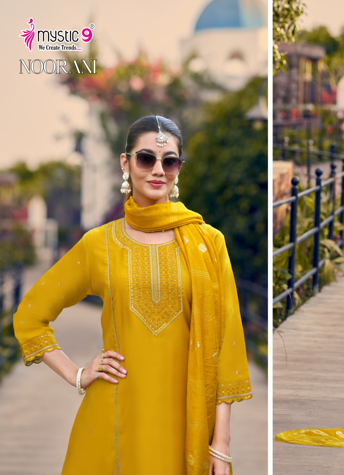 Noorani Vol 1 Mystic 9 Silk Readymade Anarkali Suits Supplier Ahmedabad