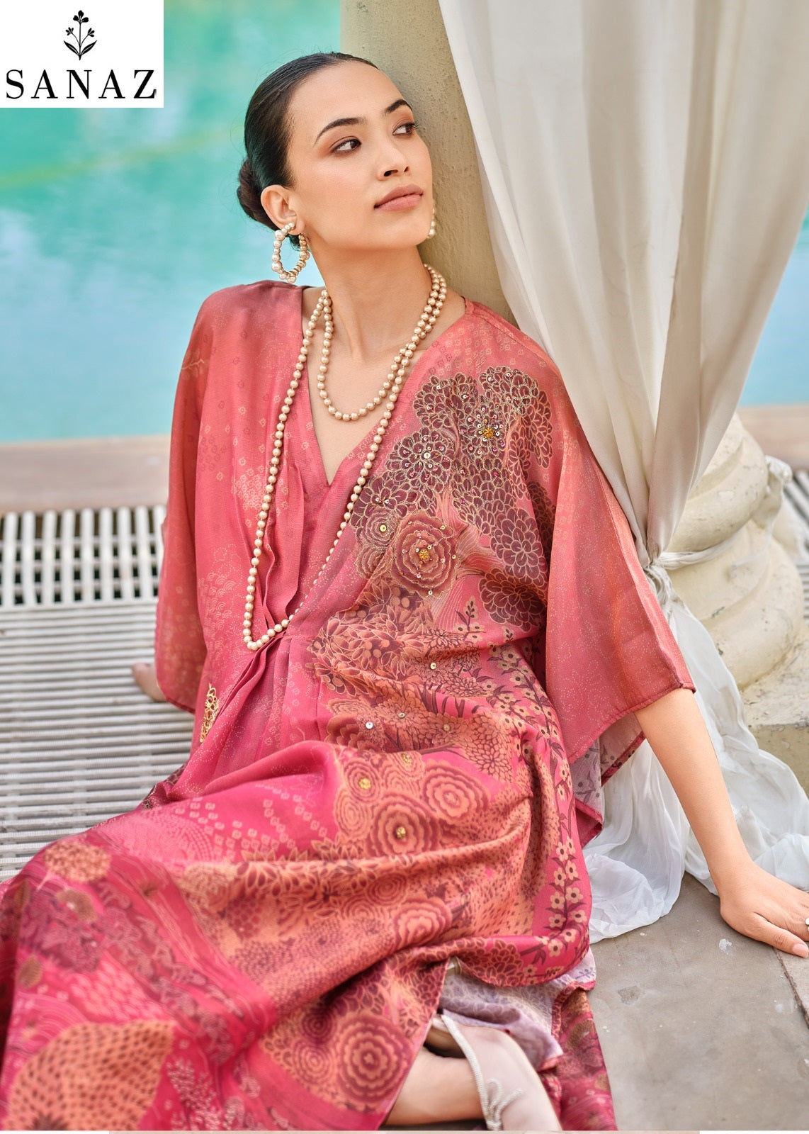 Nooraya Sanaz Viscose Tissue Pant Style Suits Wholesaler India