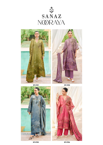 Nooraya Sanaz Viscose Tissue Pant Style Suits Wholesaler India