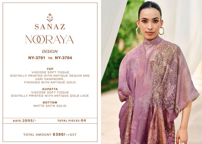 Nooraya Sanaz Viscose Tissue Pant Style Suits Wholesaler India