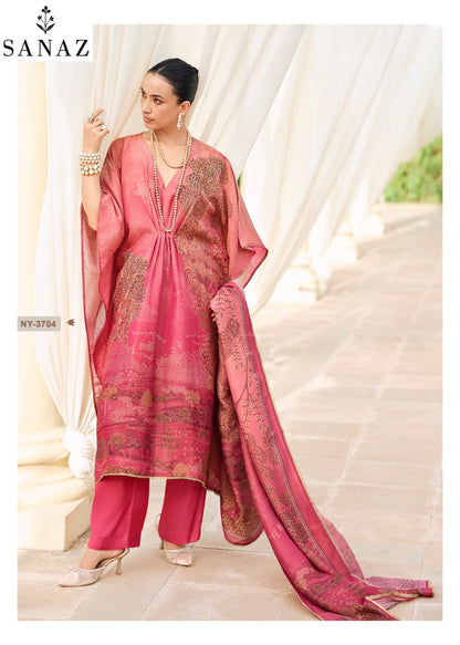 Nooraya Sanaz Viscose Tissue Pant Style Suits Wholesaler India