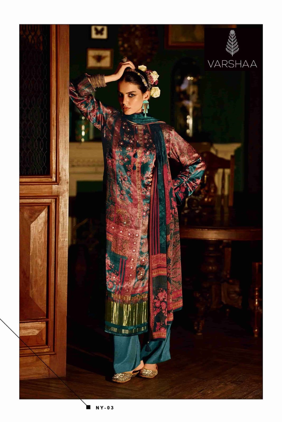 Nooraya Varshaa Gaji Silk Pant Style Suits Wholesaler India