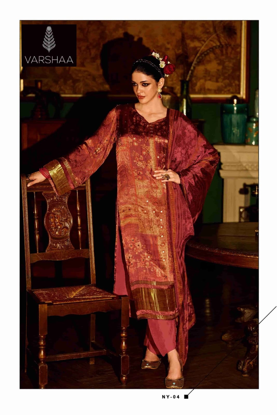 Nooraya Varshaa Gaji Silk Pant Style Suits Wholesaler India