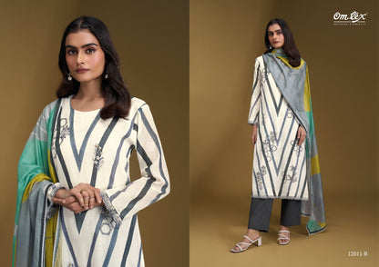 Noorbano Omtex Chanderi Silk Pant Style Suits Wholesaler Gujarat