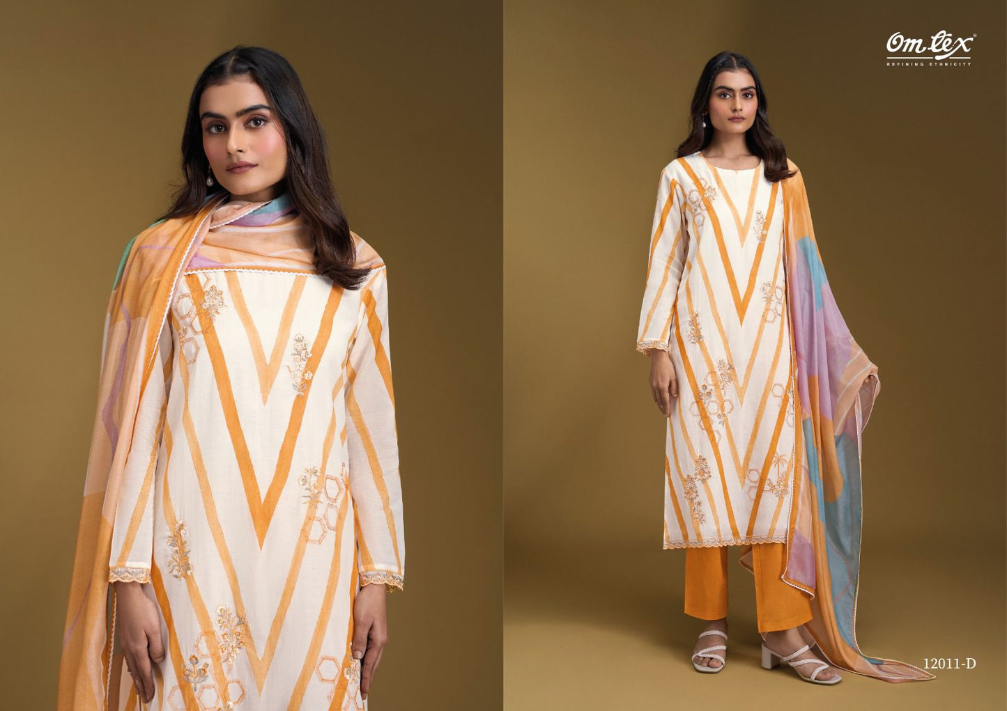 Noorbano Omtex Chanderi Silk Pant Style Suits Wholesaler Gujarat