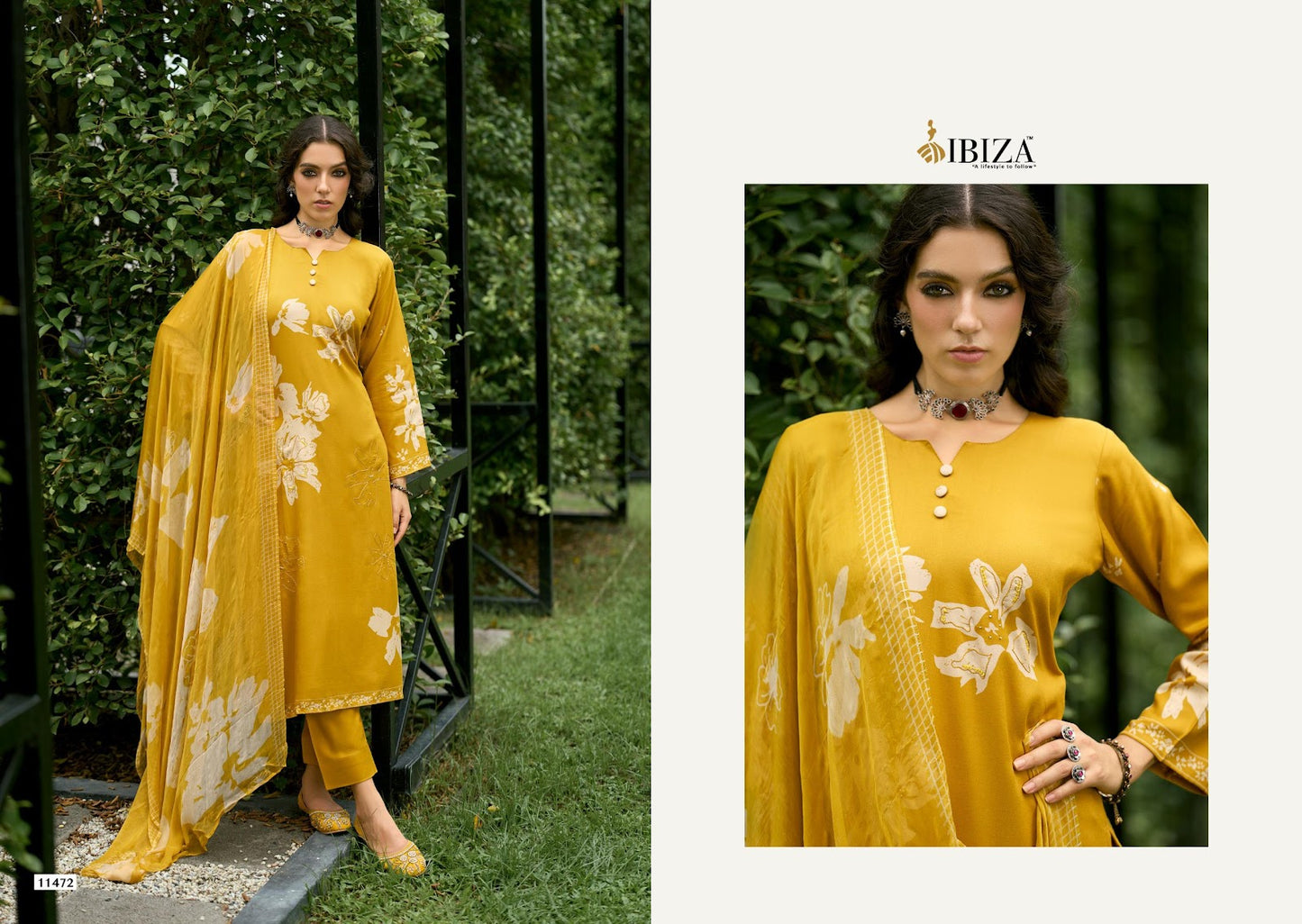 Noore Ibiza Pashmina Suits Wholesale