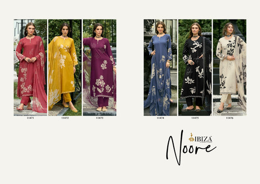 Noore Ibiza Pashmina Suits Wholesale
