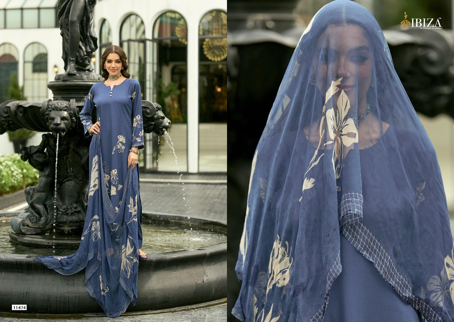 Noore Ibiza Pashmina Suits Wholesale