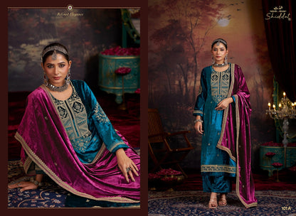 Nooree Shiddat Viscose Velvet Suits Wholesaler Gujarat